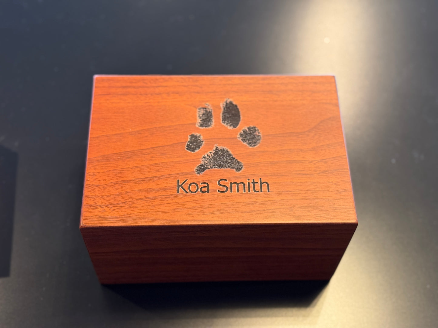 Cherry Wood Slide Urn