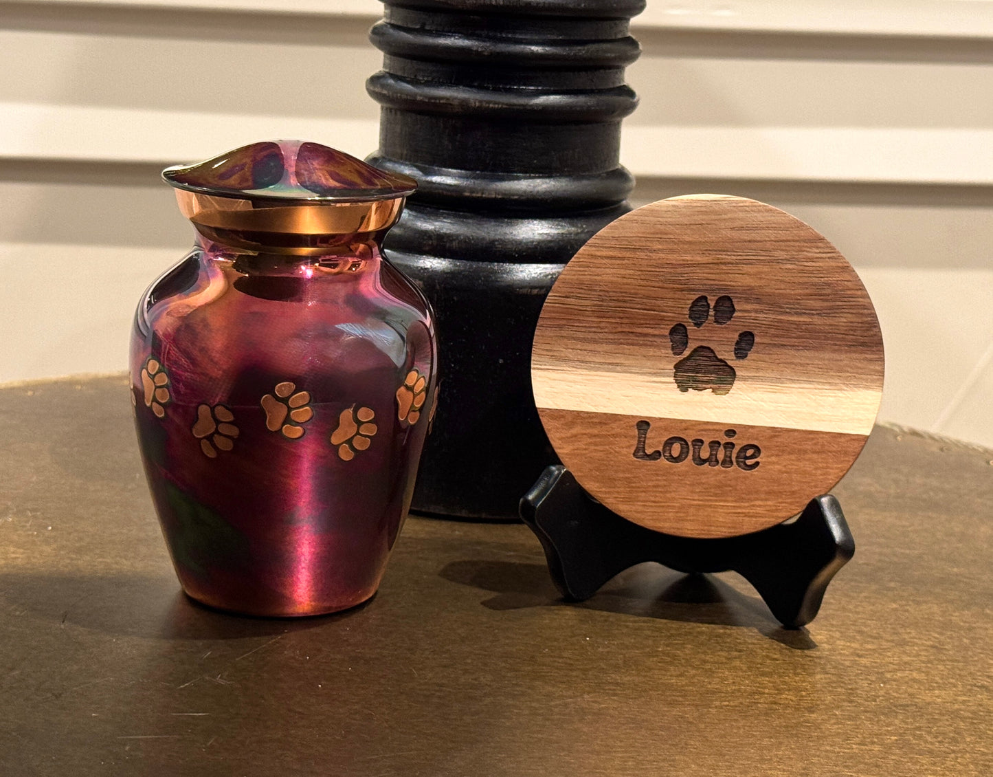 Classic Paw Raku Urn