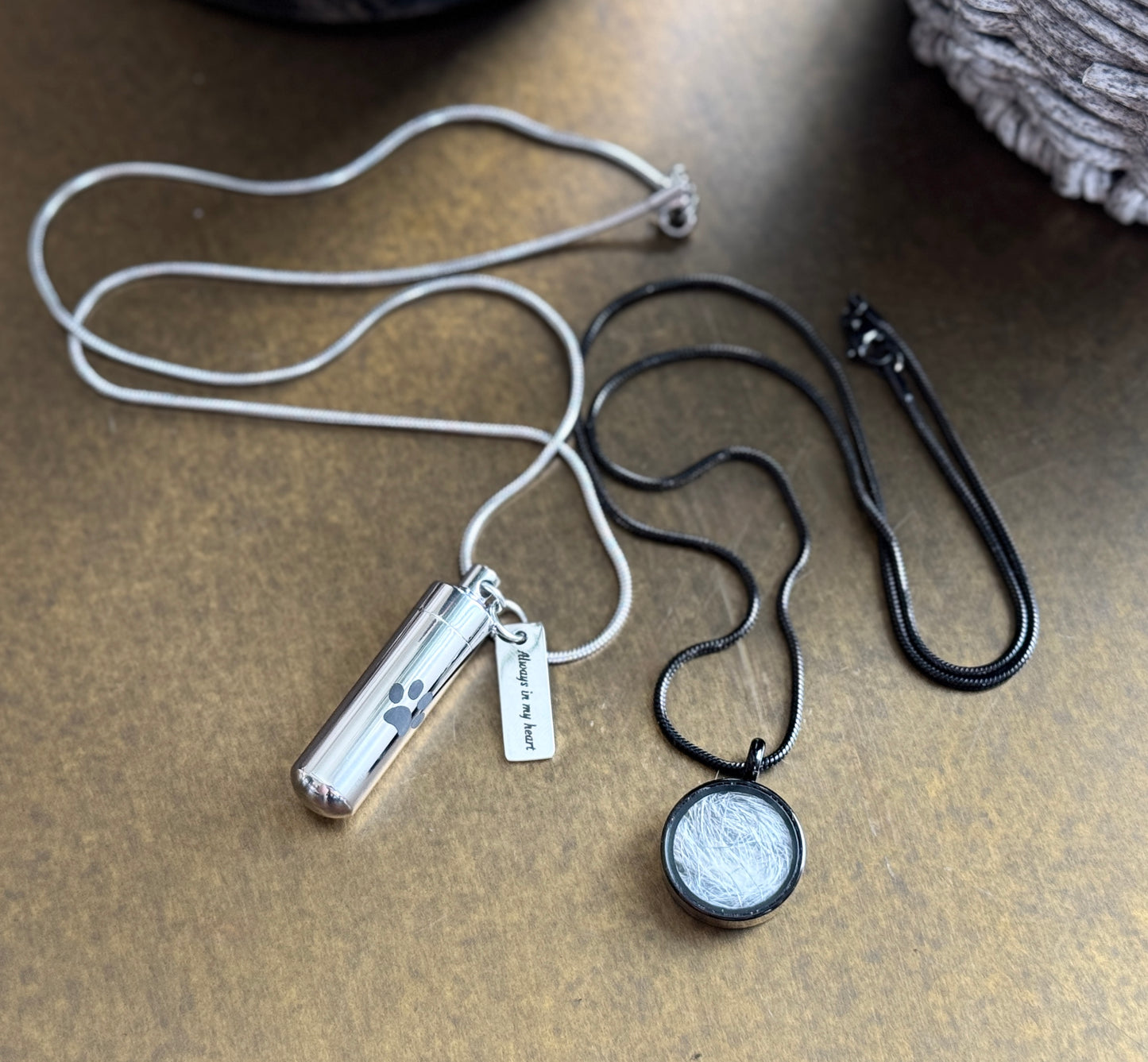 Paw Print Ash Pendant