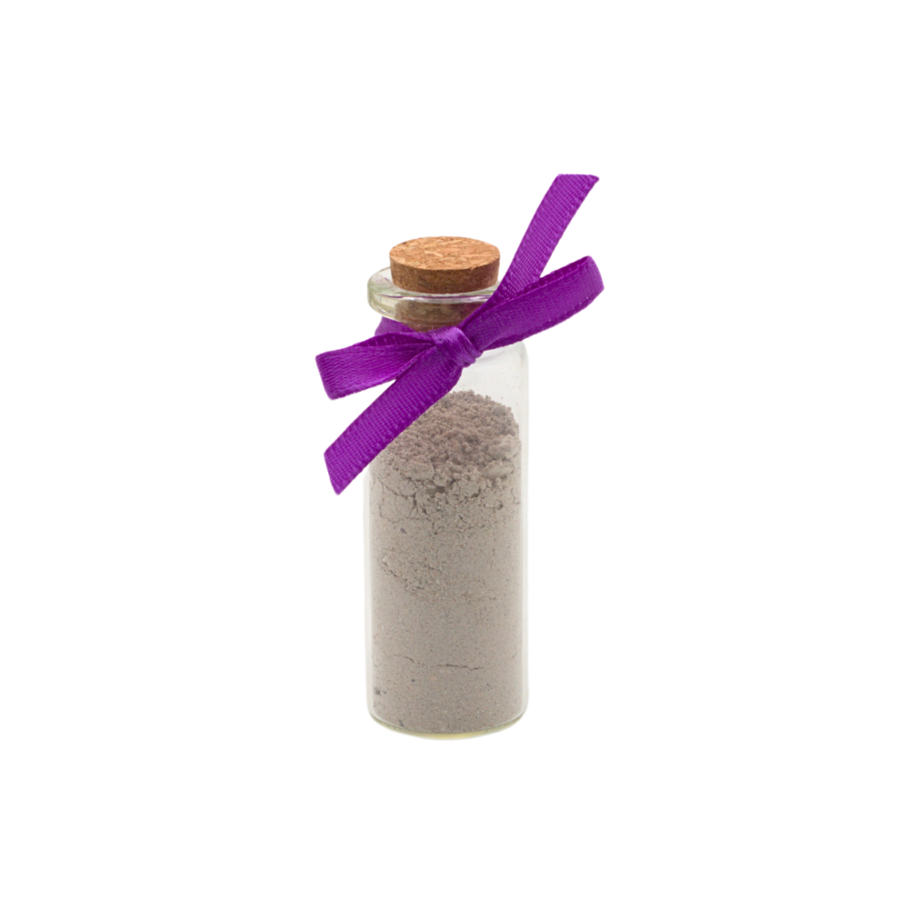 Glass Vial with Ashes or Fur