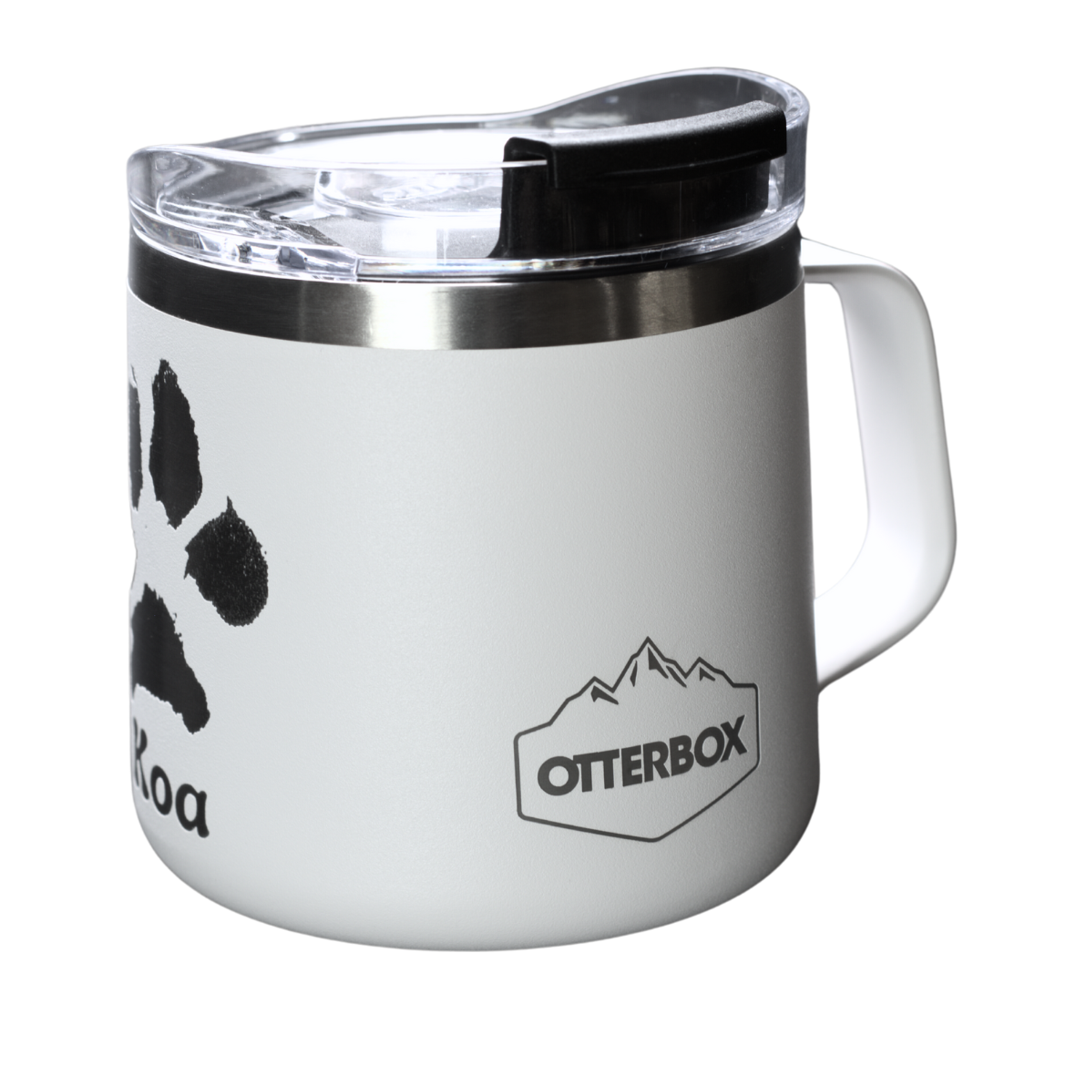 Stainless Mug with Engraved Paw Print