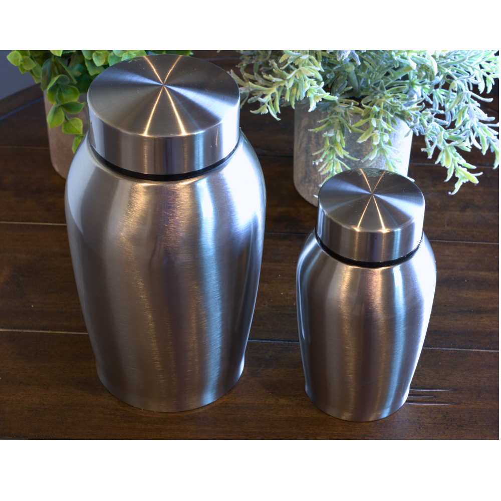 Silver Metal Urn