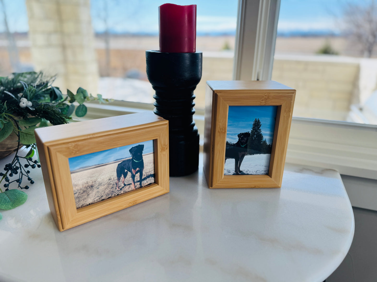 Wood Photo Urn - 3 Styles