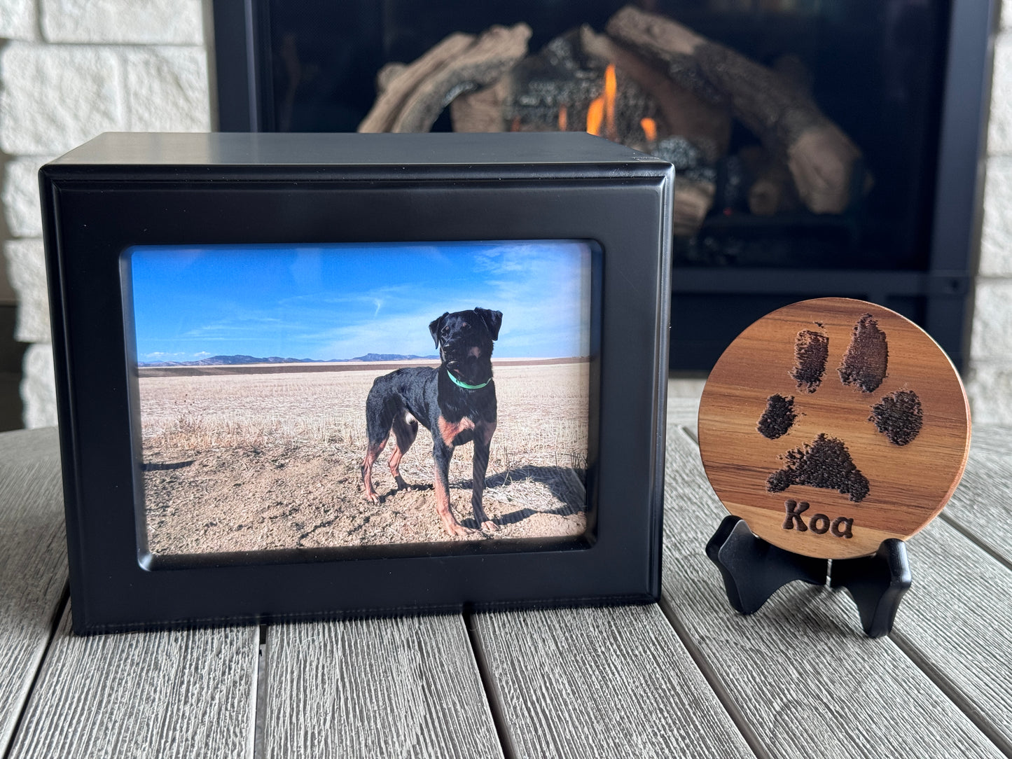 Wood Photo Urn - 3 Styles