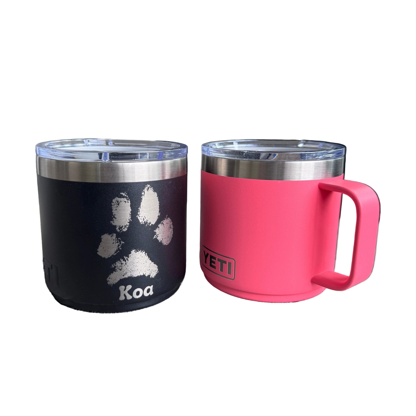 YETI Mug with Engraved Paw Print