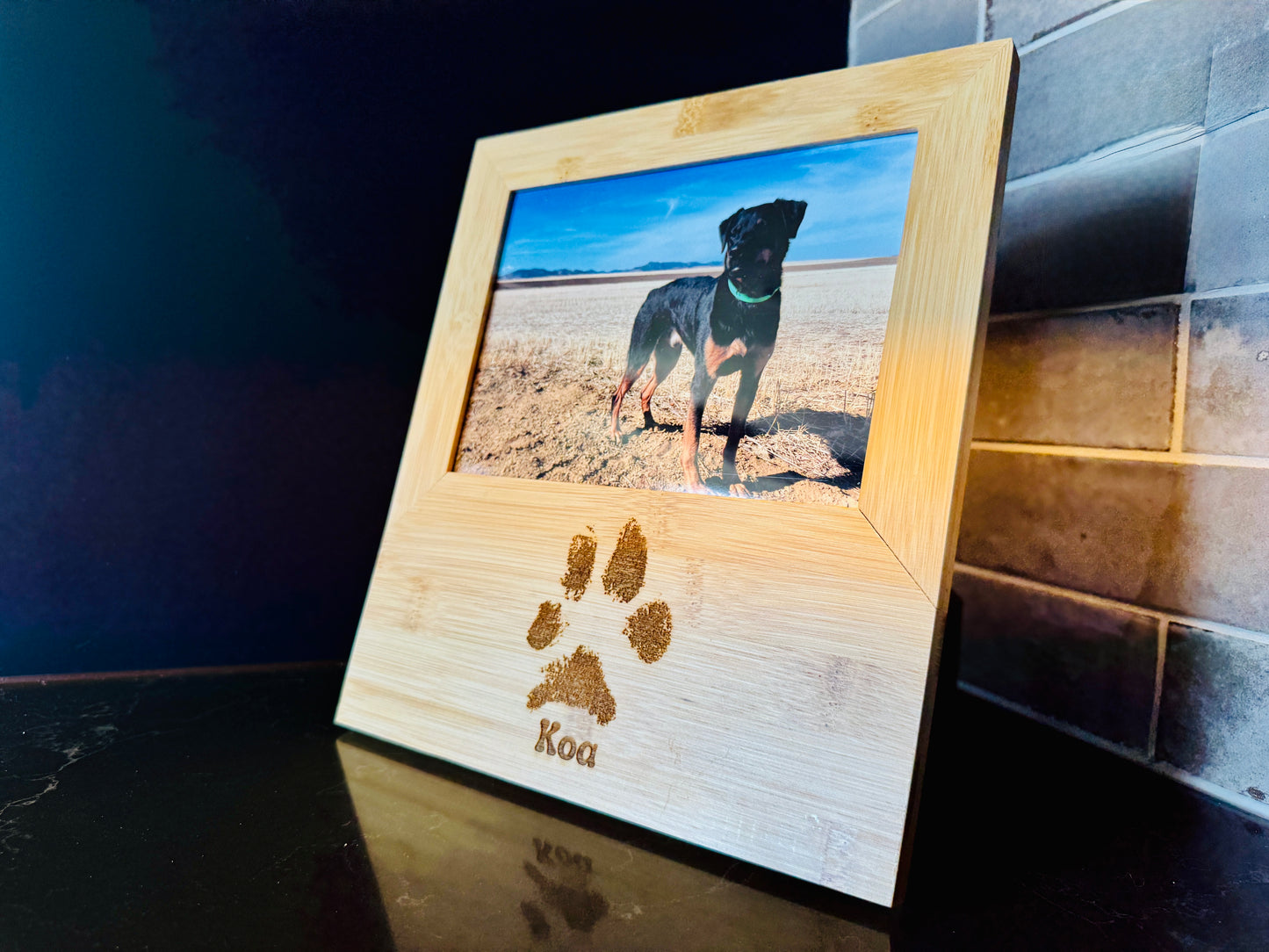 Engraved Print Photo Display