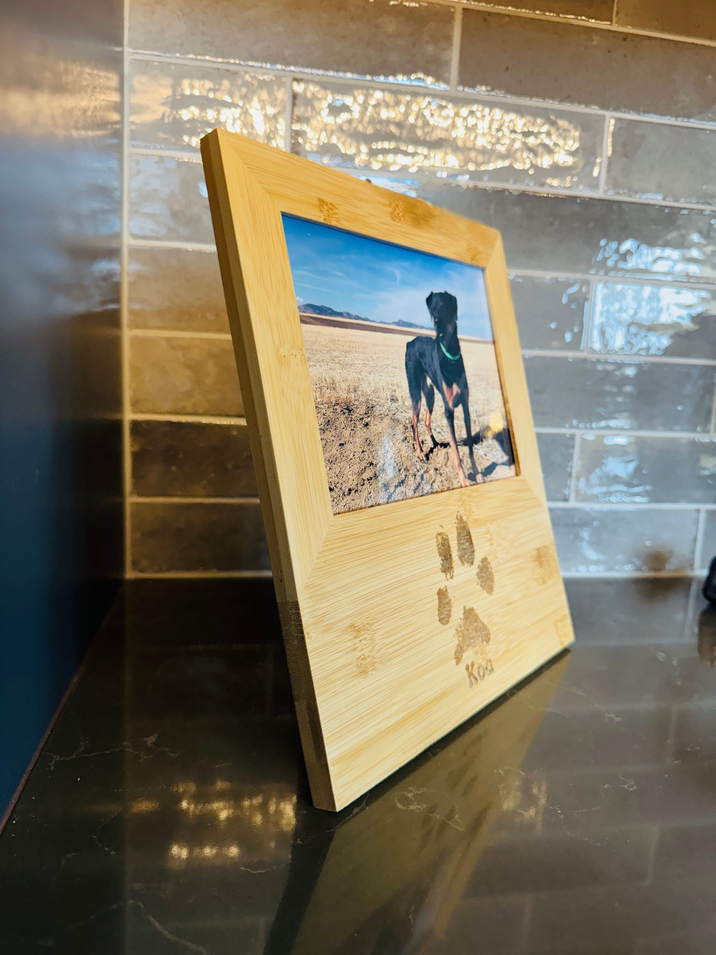 Engraved Print Photo Display