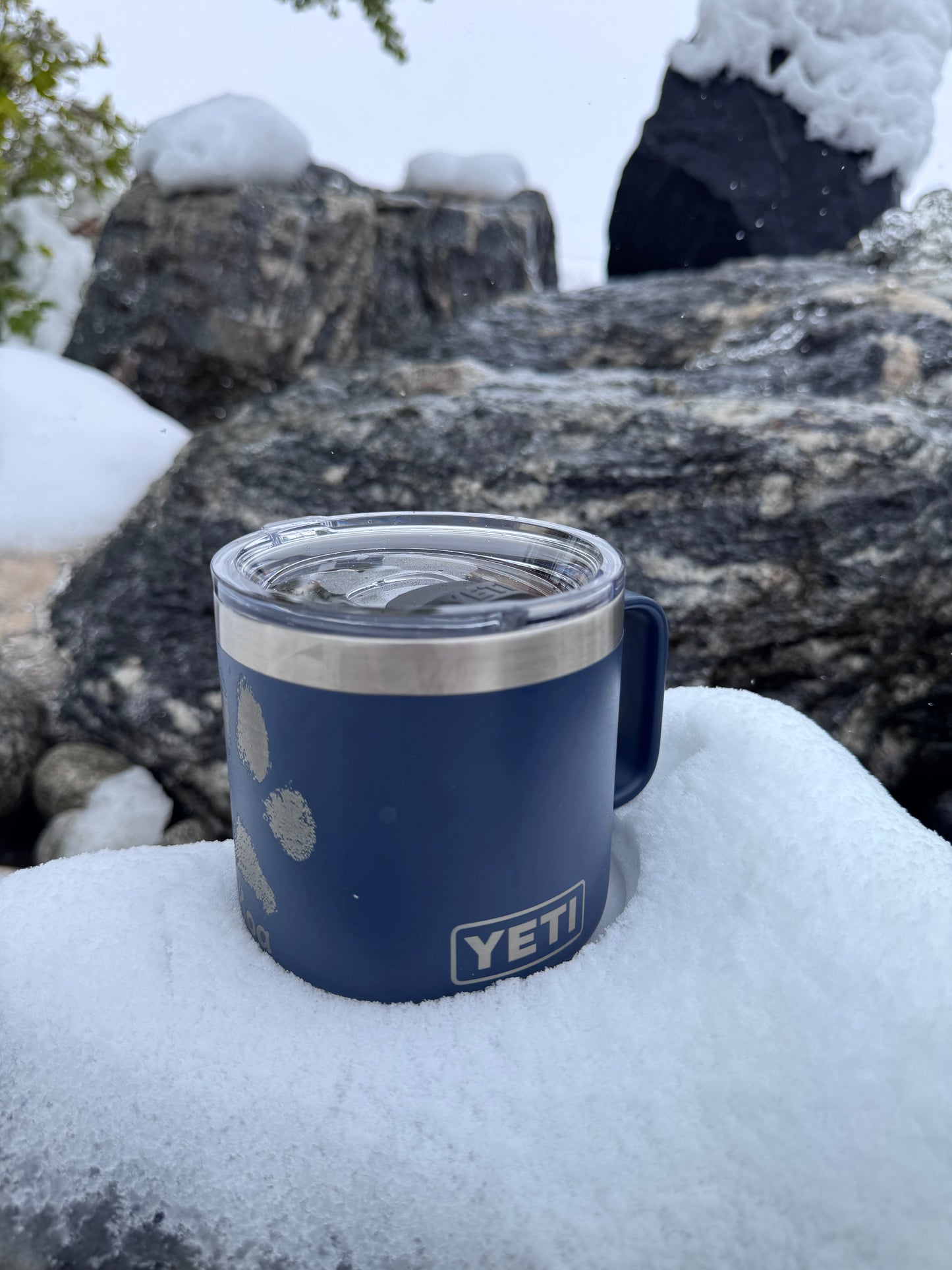 YETI Mug with Engraved Paw Print