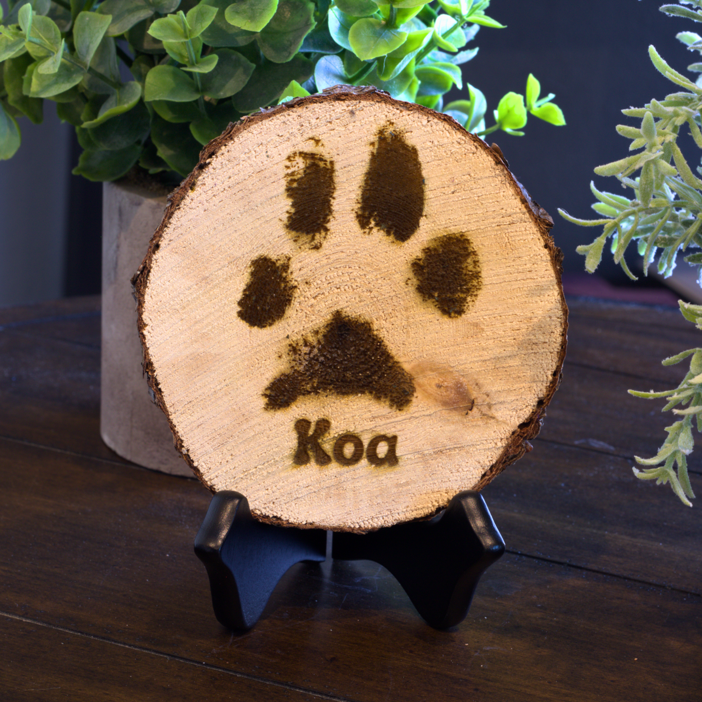 Colorado Pine Engraved Paw Print