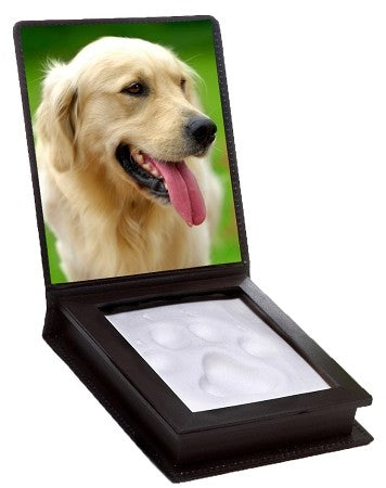Shadow Box White Clay Paw Print with Photo